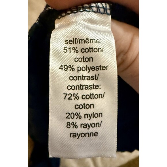 Maurices Size 2XL Navy Blue Lace Front Thermal Long Sleeve Tee plus sz women's - Picture 7 of 8